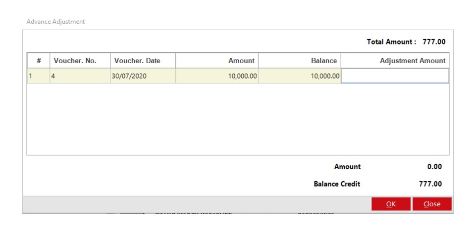 Advance Adjustment (1)