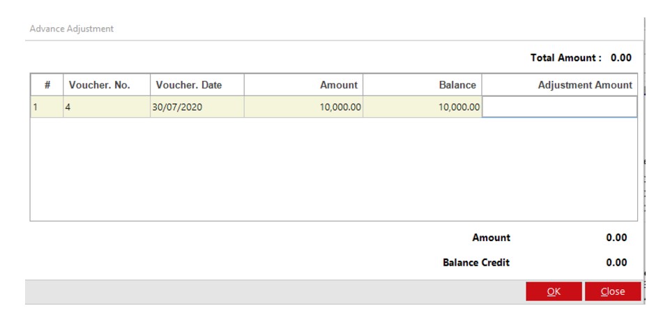 Advance Adjustment In Bills (2)