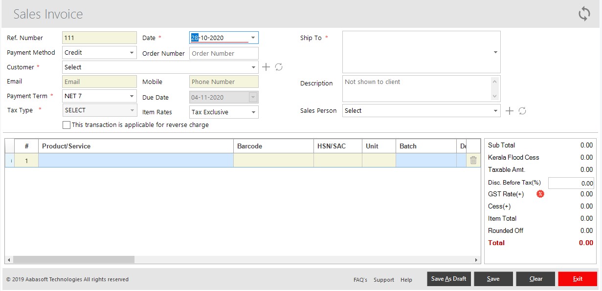 How To Create Sales Invoice | GST Invoicing Software | Accoxi