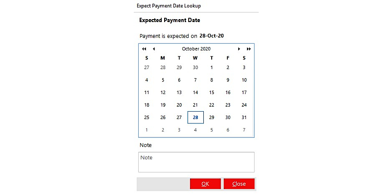 Expected Payment Date