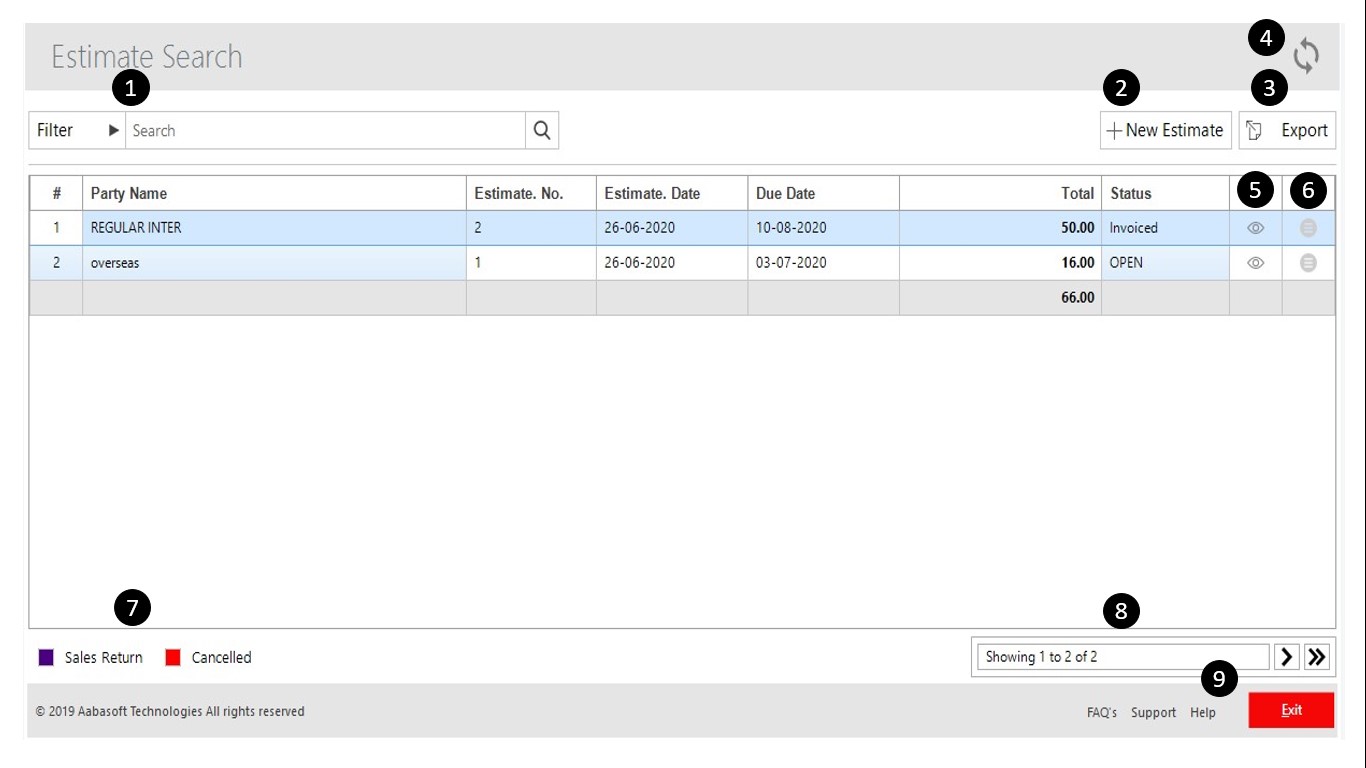 Estimate Search