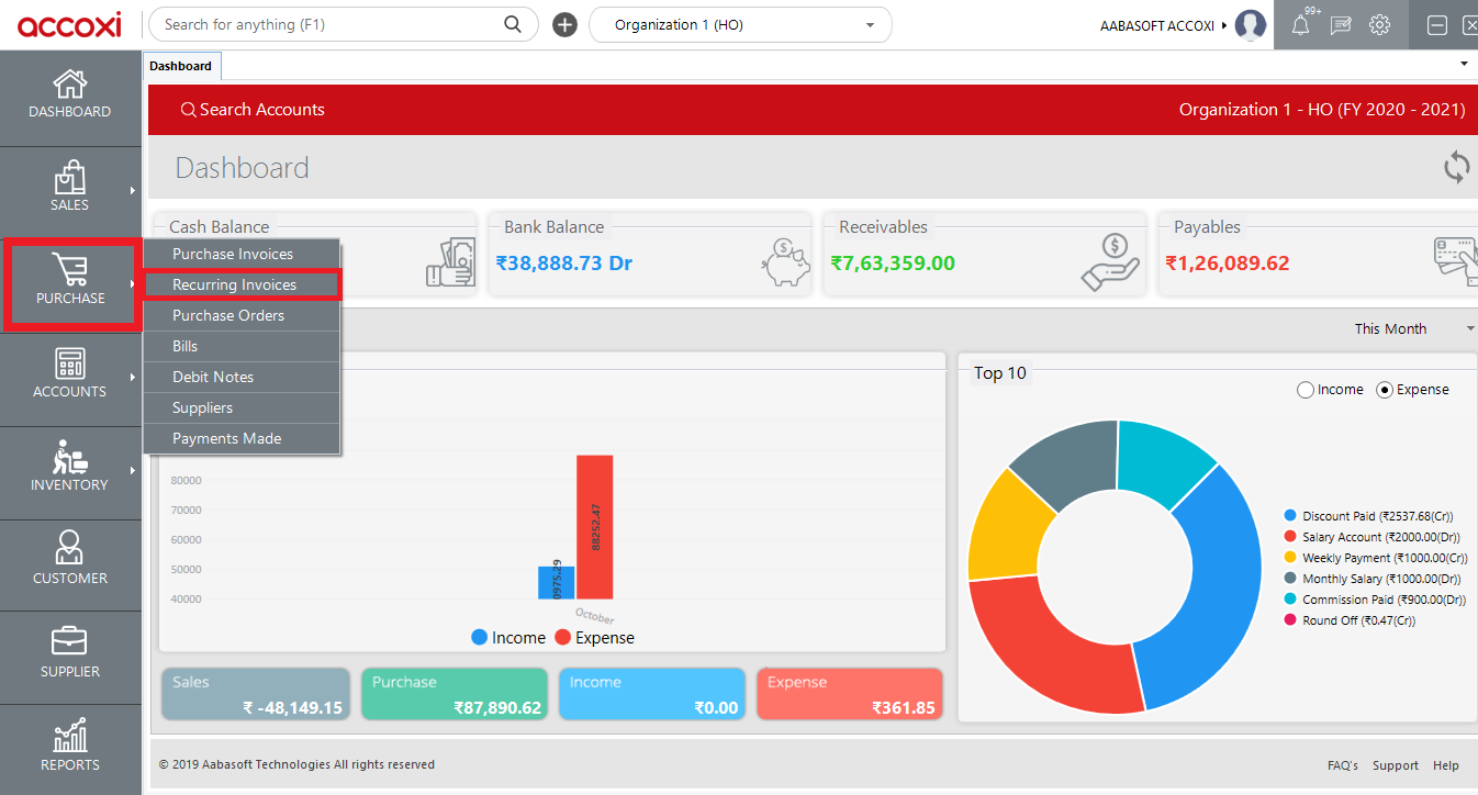 Recurring Invoices In Purchase