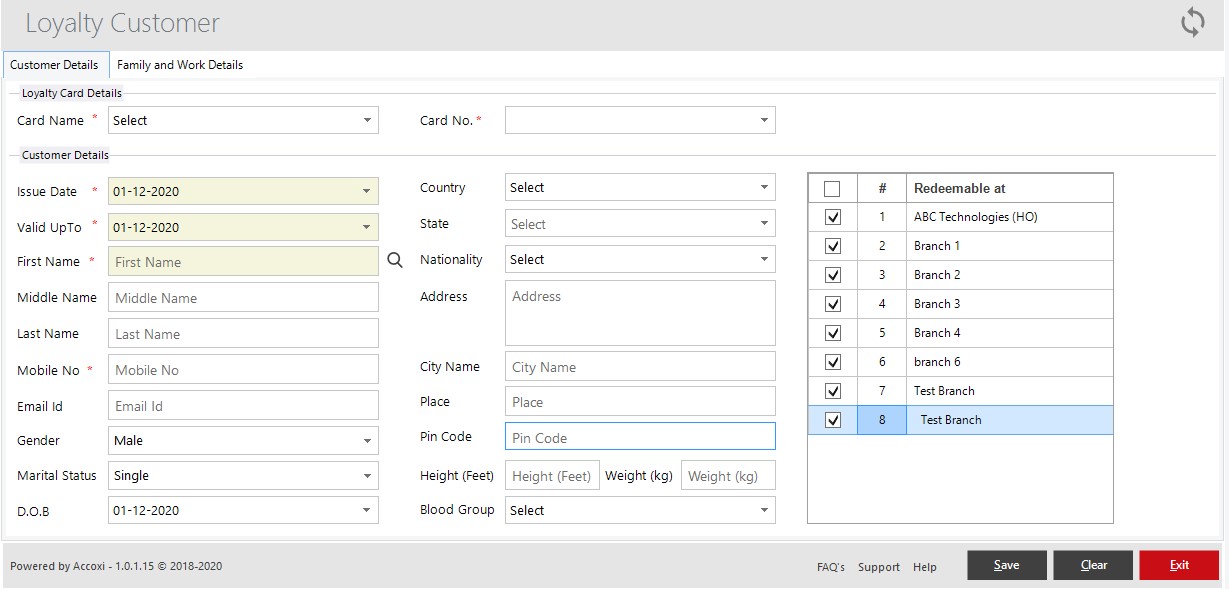 CUSTMER DETAILS