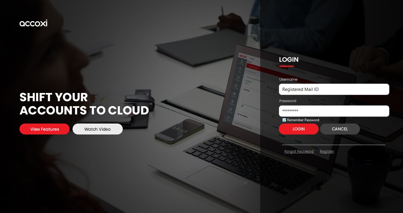 How to Login to Accoxi