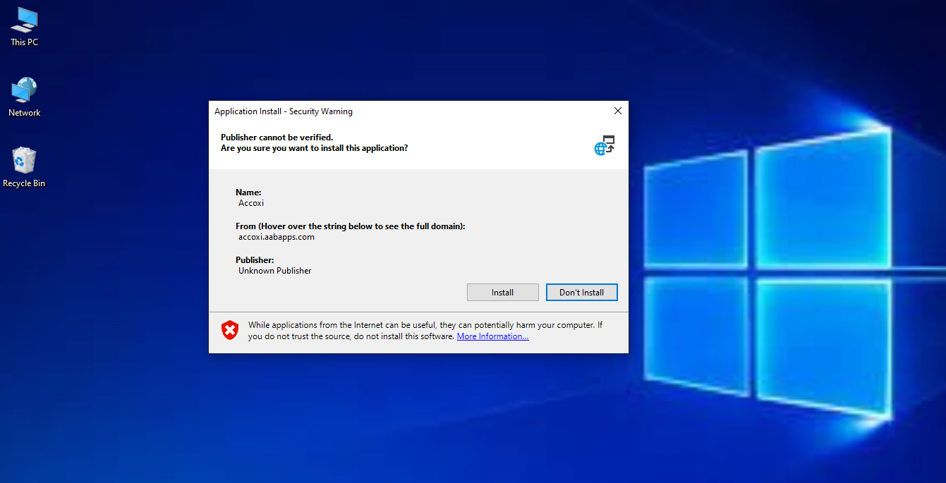 Install Accoxi