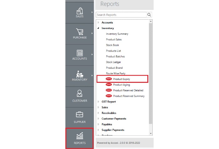 PRODUCT EXPIRY REPORT
