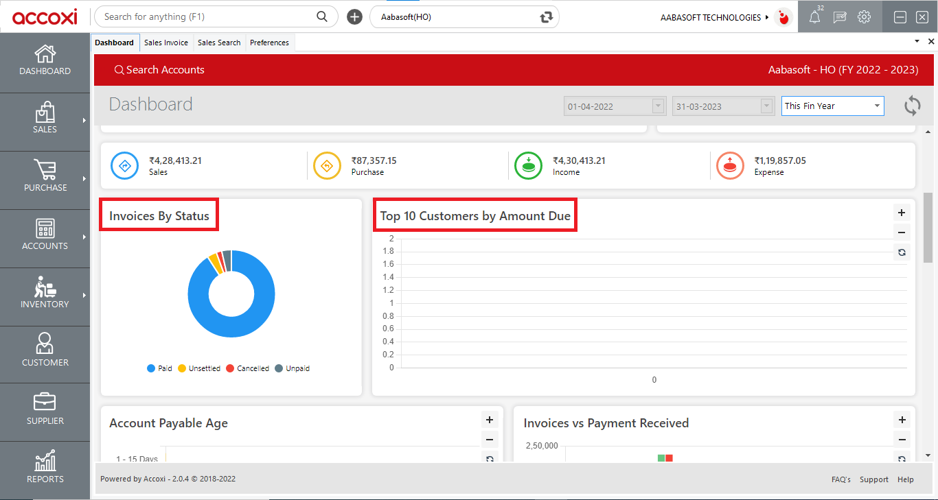 Dashboard Invoice Status And Customer Age (1)