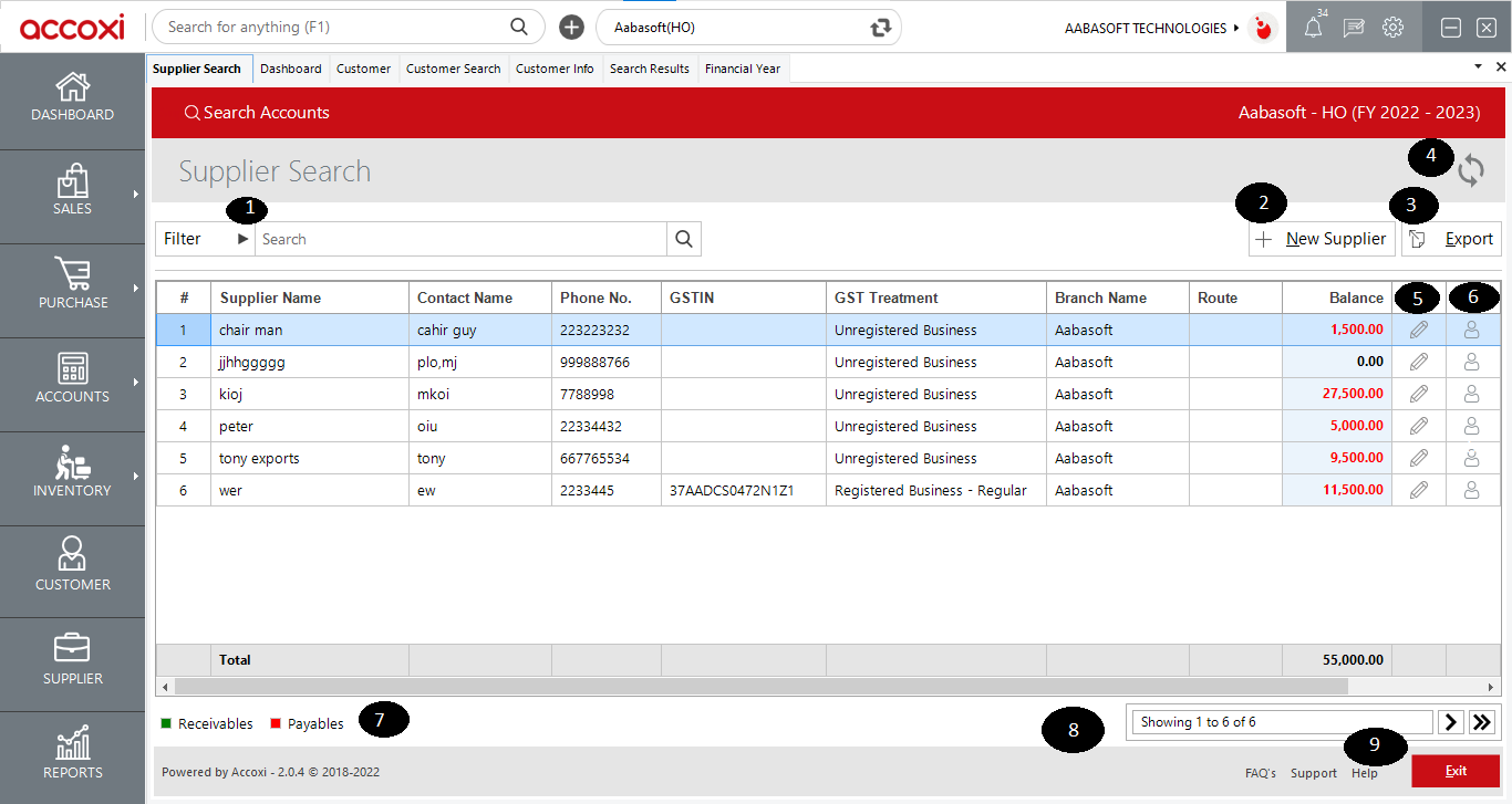 Supplier Search