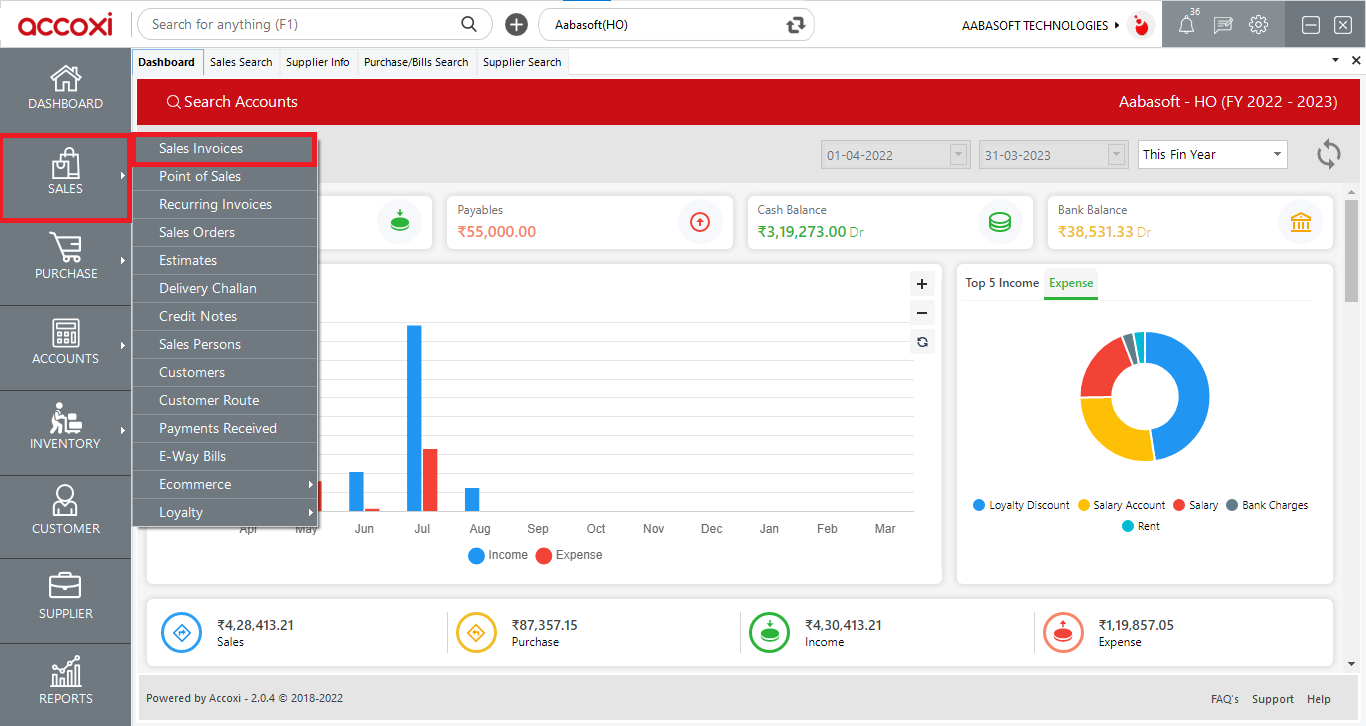 Sales Dashboard