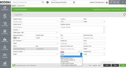 Supplier Route Selection