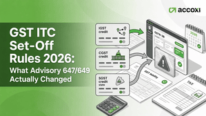 Gst ITC Setoff Rule